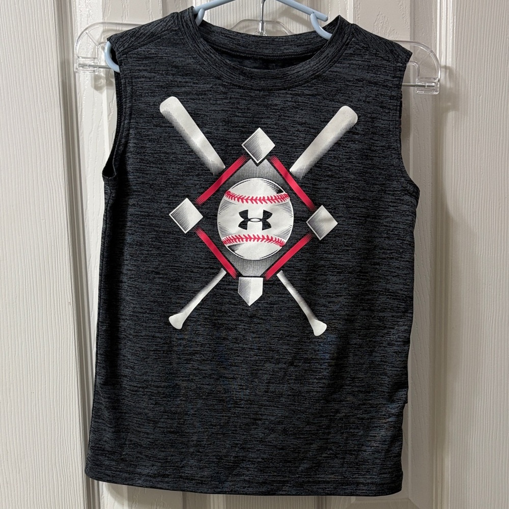Baseball Under Armour Charcoal and Pinkish/ Coral Set